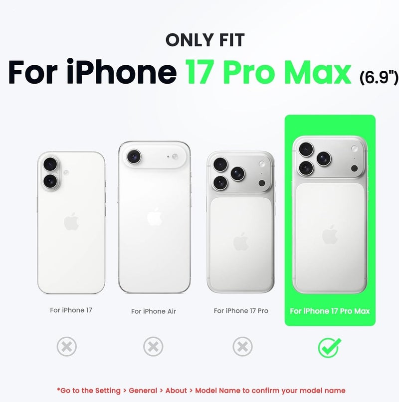 Compatible with iPhone 17 Pro Max Case Slim Liquid Silicone 4 Layers Soft Gel Rubber Shockproof Protective Phone Case with Anti Scratch Microfiber Lining (Black) - Image 3